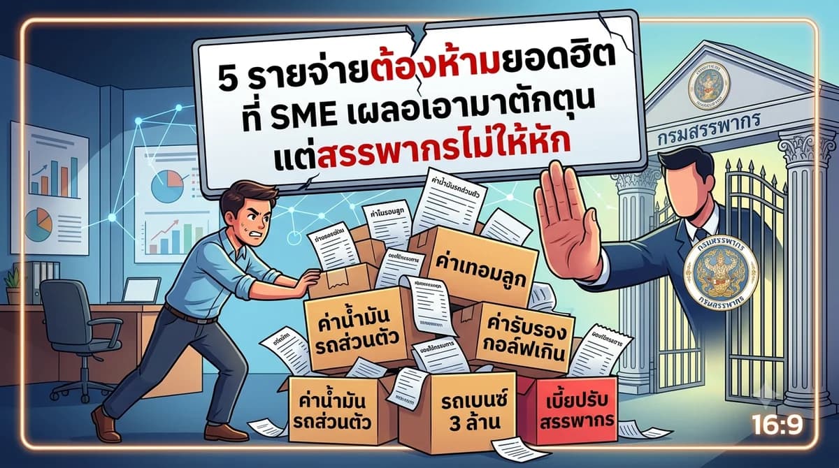 5 รายจ่ายต้องห้ามยอดฮิต ที่ SME เผลอเอามาตักตุน แต่สรรพากรไม่ให้หัก